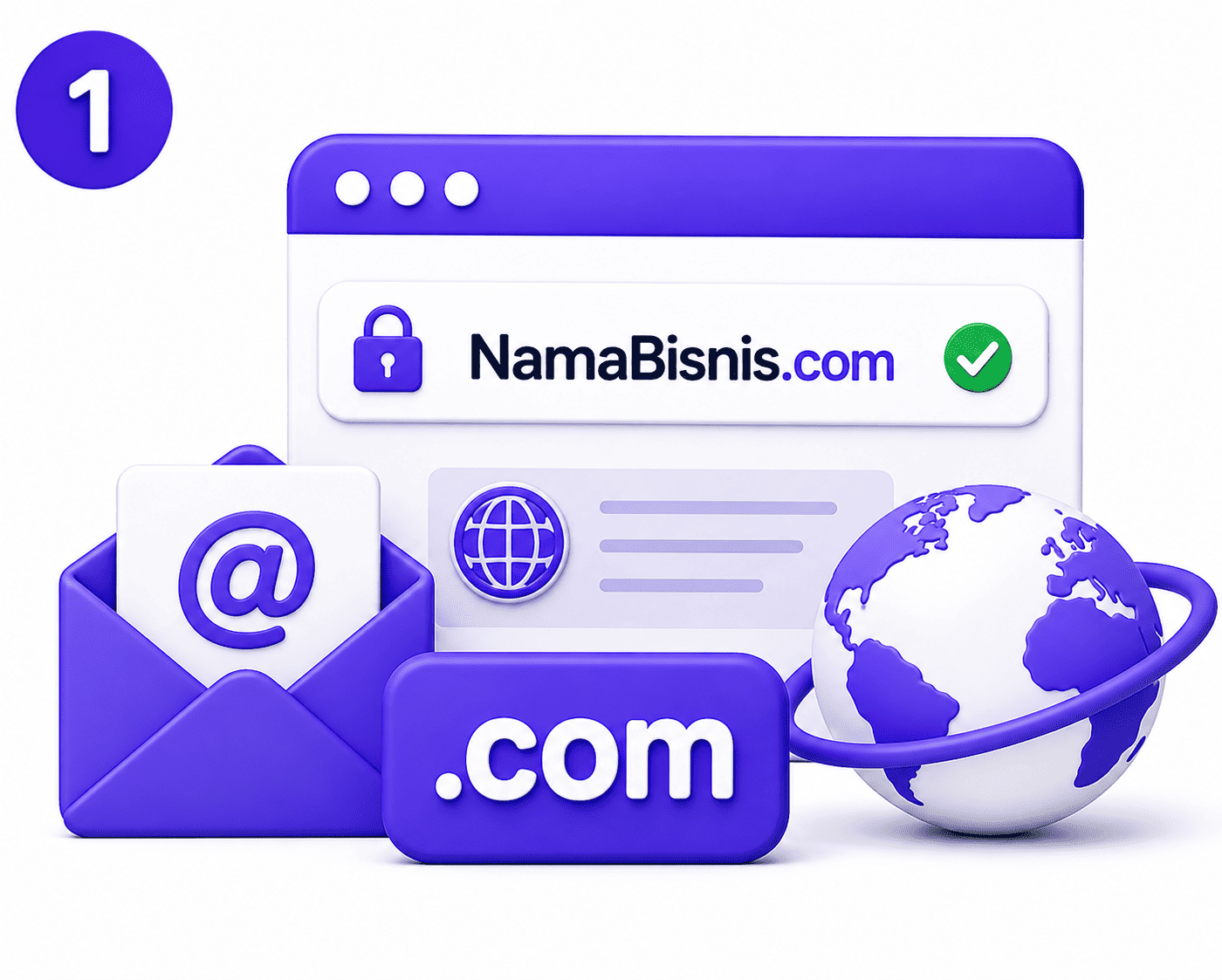 Domain Resmi .com / .id / .co.id